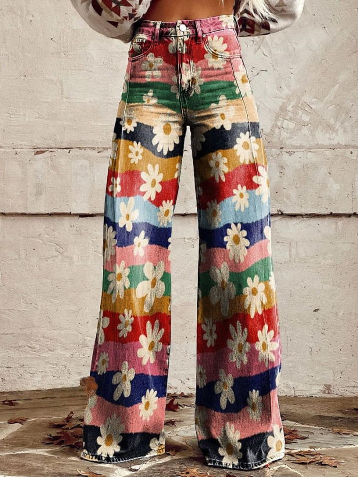 VINICIA - RETRO FLORAL PANTS