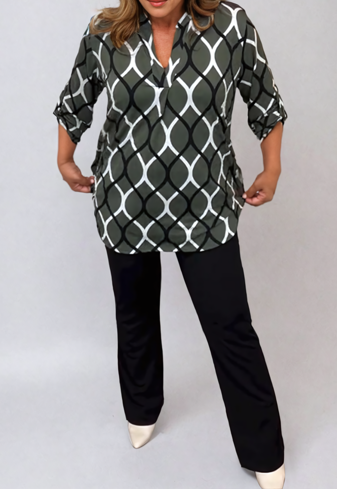 Grace/ Stylish Geometry Blouse