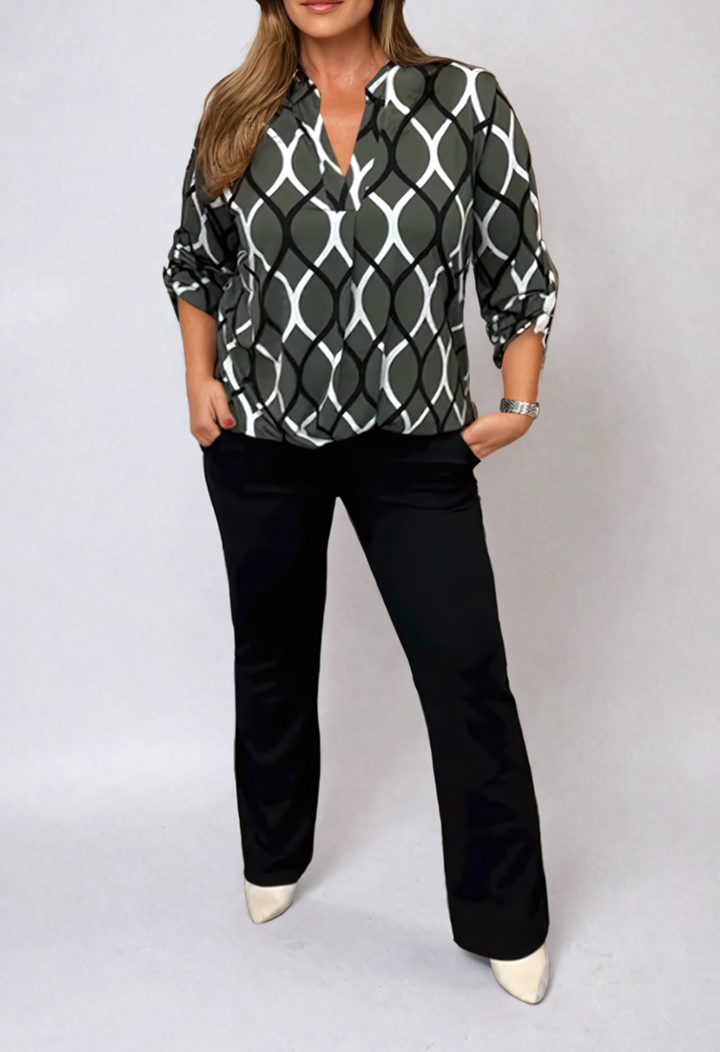 Grace/ Stylish Geometry Blouse