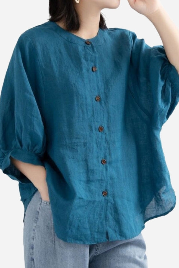 Breezy Linen Relax Blouse