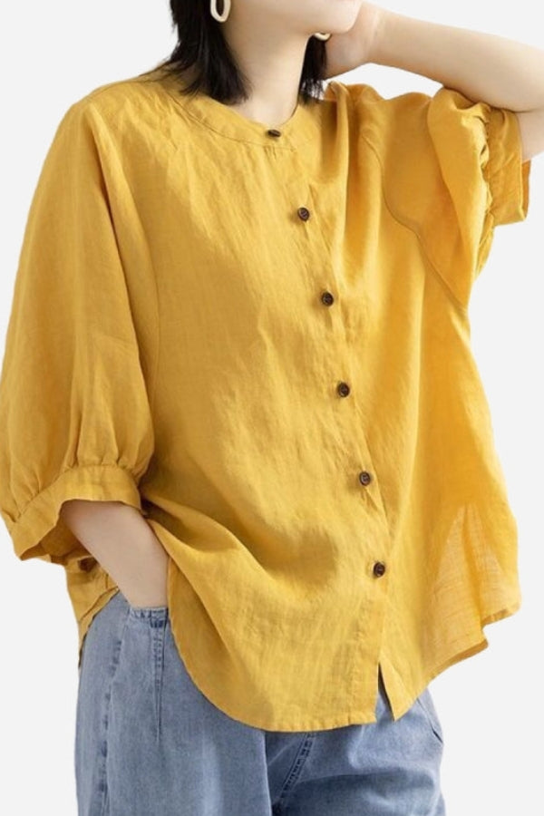 Breezy Linen Relax Blouse